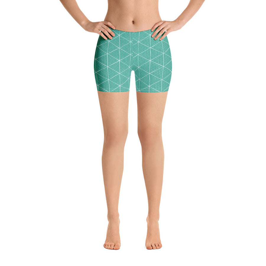 Women's Graph Paper Biker Shorts
